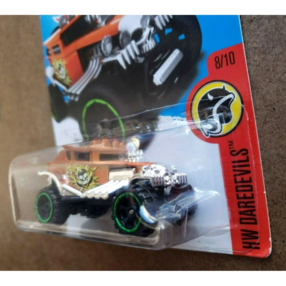 2017 Hot Wheels BAJA BONE SHAKER HW Daredevils #91/3 Satin Orange Off Road 6-SP